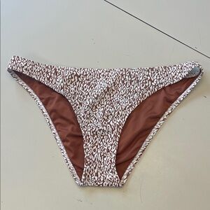 Billabong Brown and White Swim Bottoms